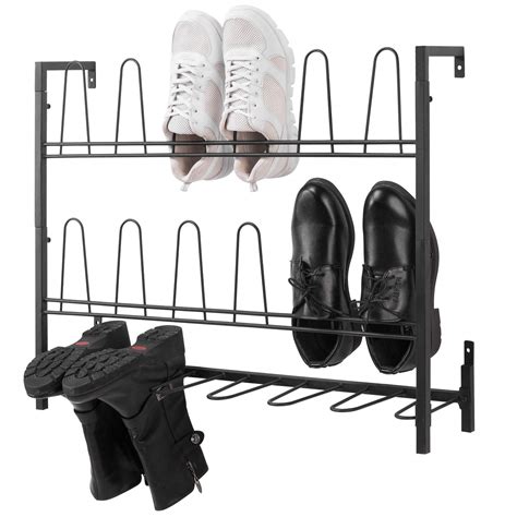 wall mounted garage shoe storage